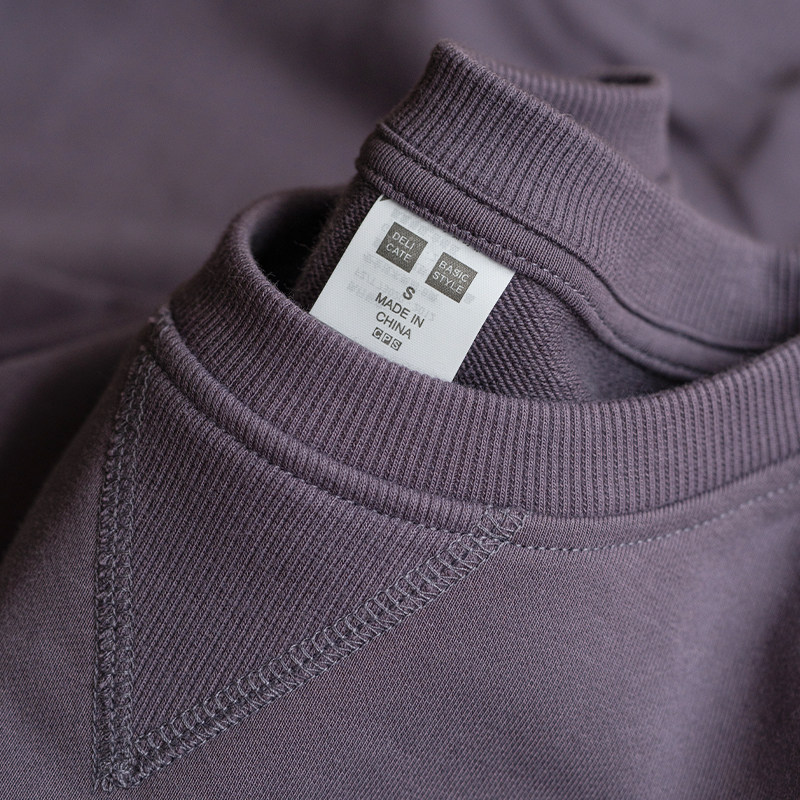 320g重磅圆领卫衣女秋冬浪漫高级显白紫色长袖上衣美式复古t恤男,女装/女士精品,卫衣/绒衫,淘宝优惠券,粉丝福利购,淘宝优惠卷