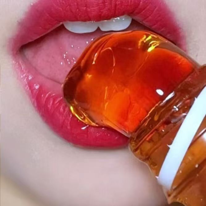 网红蜂蜜膏果冻正宗咀嚼音女生好吃零食多味软糖挤着吃拉丝蜂蜜膏