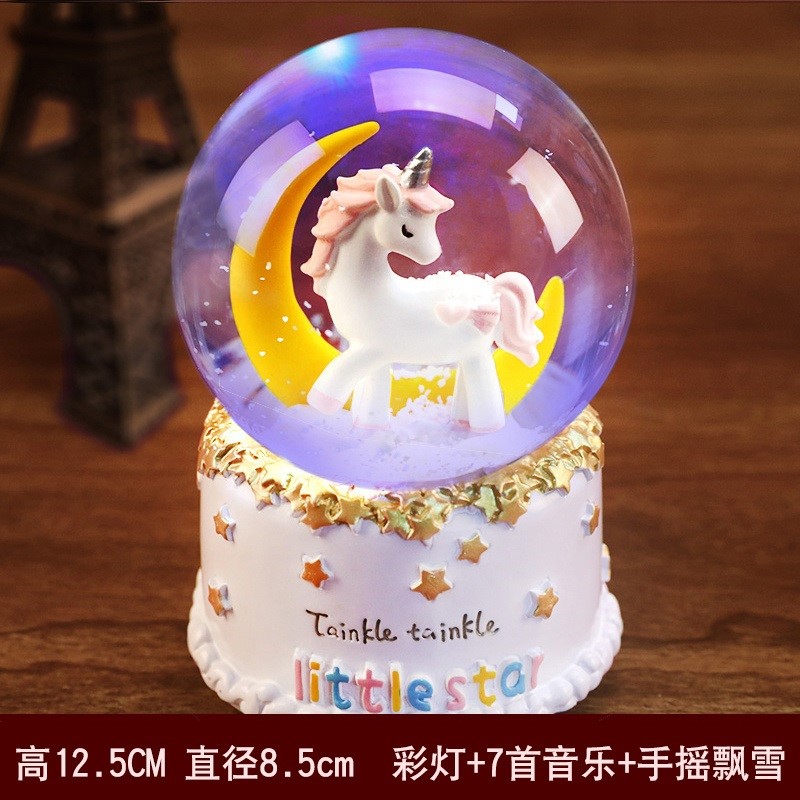 childhood glass crystal ball decoration transparent small