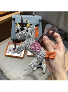 Diamondencrusted pony bag pendant highgrade pendant car ke