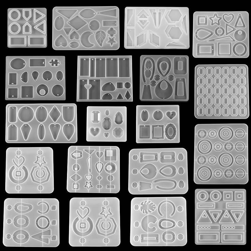 Earring Pendants Resin Molds Silicone Mold for DIY UV Epoxy
