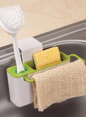 Kitchen Organizer Rack Soap Sponge Brush Holder Sink Caddy C