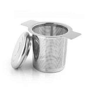 Stainless Steel Tea Strainer With Lid Reusable Leaking