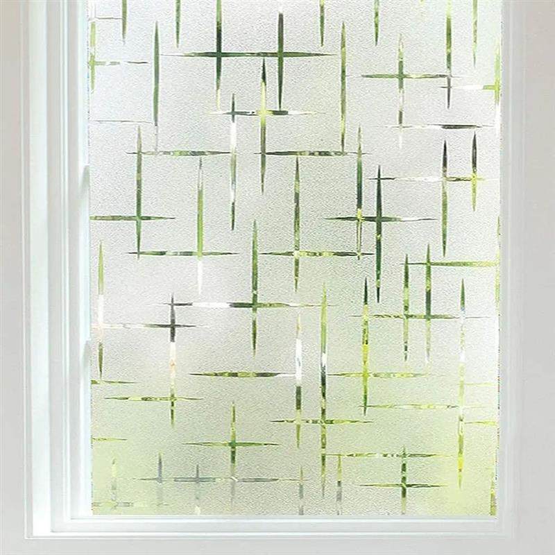 Frosted Window Film NonAdhesive, Frosting Privacy Film for