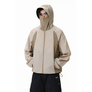 防晒衣冰丝骑行轻薄透气 蝉翼网布拼接44g原纱轻薄防紫外线50