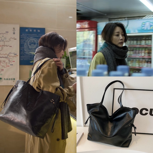 凡人歌章若楠沈琳殷桃同款大容量包包女百搭单肩包休闲质感托特包