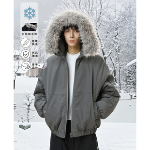 现在就出发王安宇同款防泼水保暖连帽棉服男棉衣外套加厚派克服