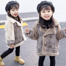 女童秋冬季 外套1小孩子仿皮草5岁儿童大衣加绒3中性4毛毛衣6韩版