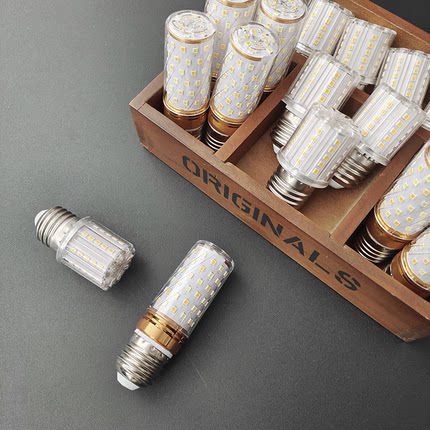 玉米灯e27螺口智能遥控调光节能灯全光谱e14家用吊灯led护眼灯泡