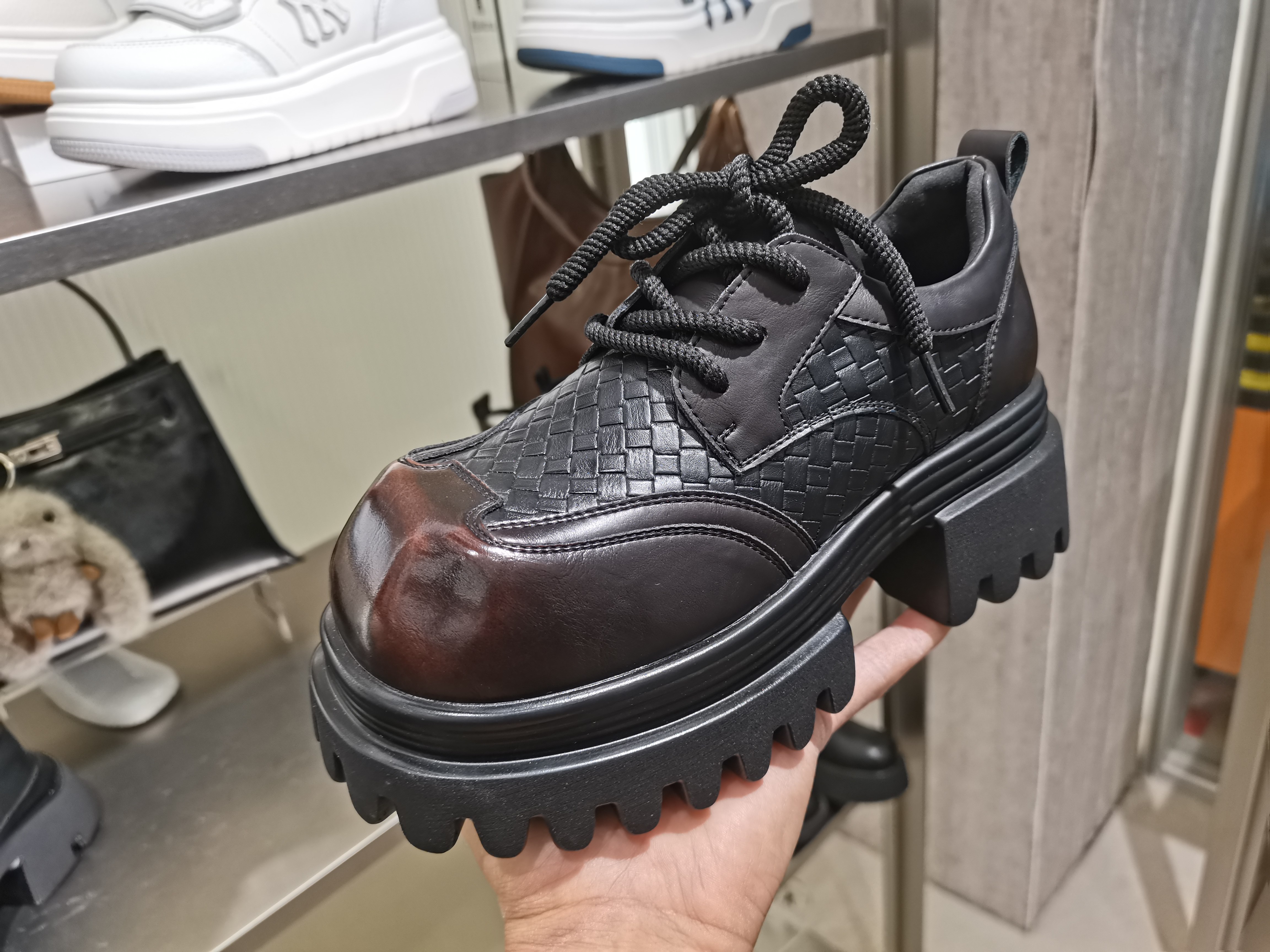 2026春季新款真皮女鞋厚底增高乐福鞋英伦JK小皮鞋洋气百搭休闲鞋