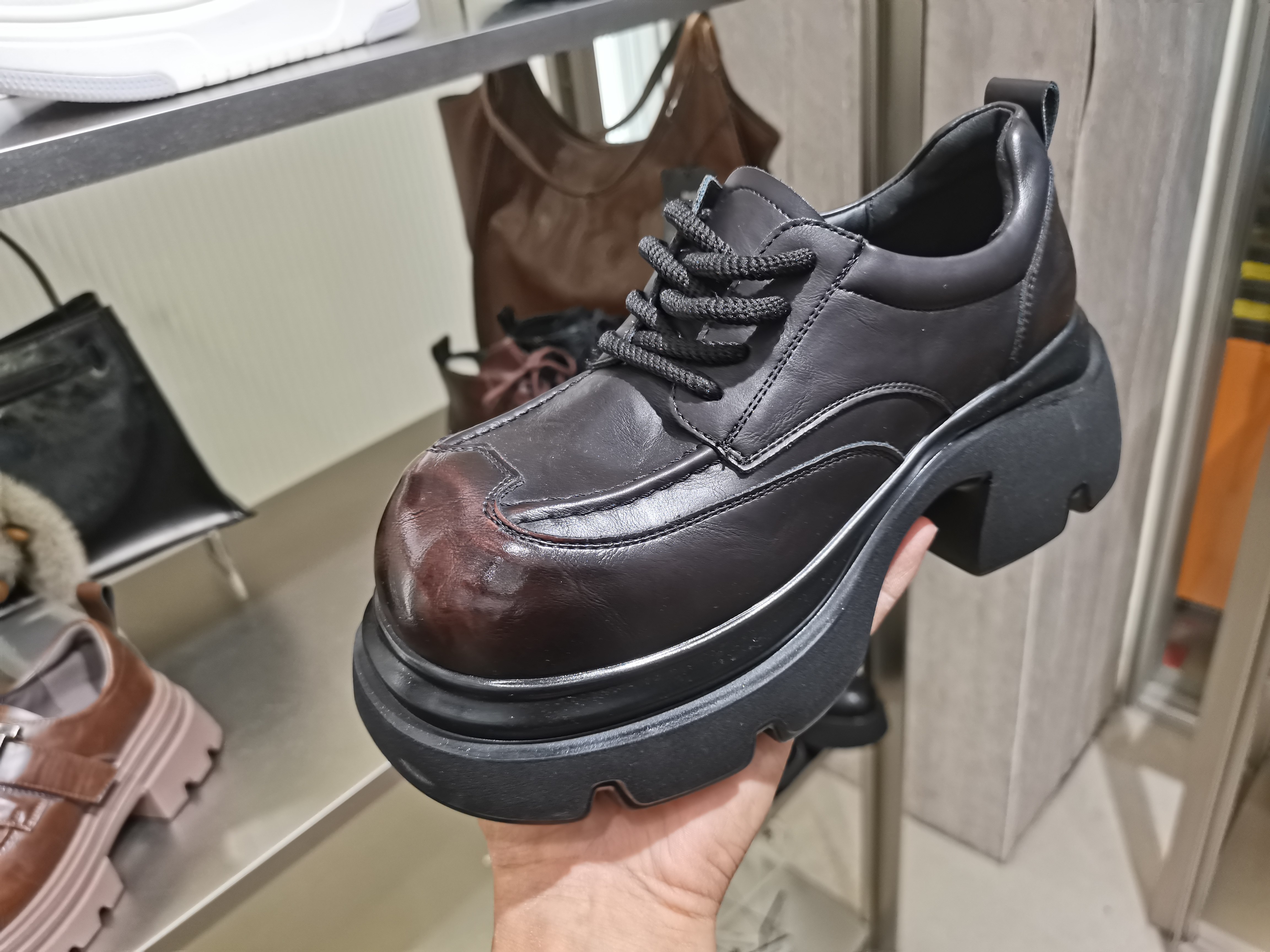 2026春季新款真皮女鞋厚底增高乐福鞋英伦JK小皮鞋舒适百搭休闲鞋