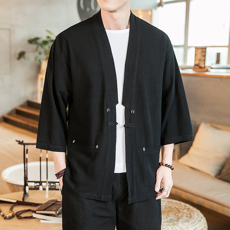 中国风改良汉服日式羽织开衫道袍