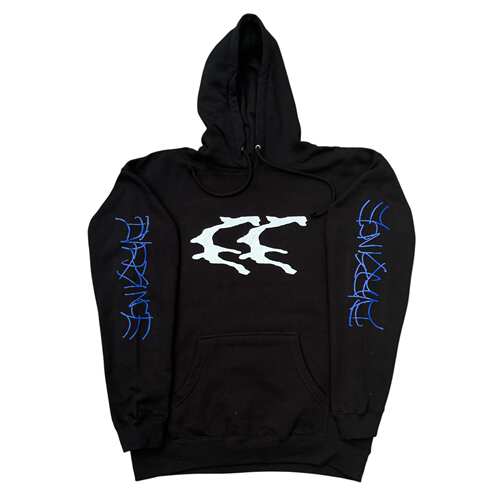 自主 16AW Drain Gang×Sad Boys Bladee Ecersince 黑色连帽卫衣