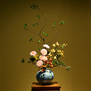 新中式 饰轻奢摆件 禅意景德镇陶瓷花瓶宋韵花艺民宿酒店玄关桌面装