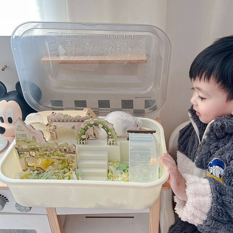 仓鼠笼子空间大透明双层超大便宜金丝熊专用豪华别墅饲养箱小房G,宠物/宠物食品及用品,笼子,淘宝优惠券,粉丝福利购,淘宝优惠卷