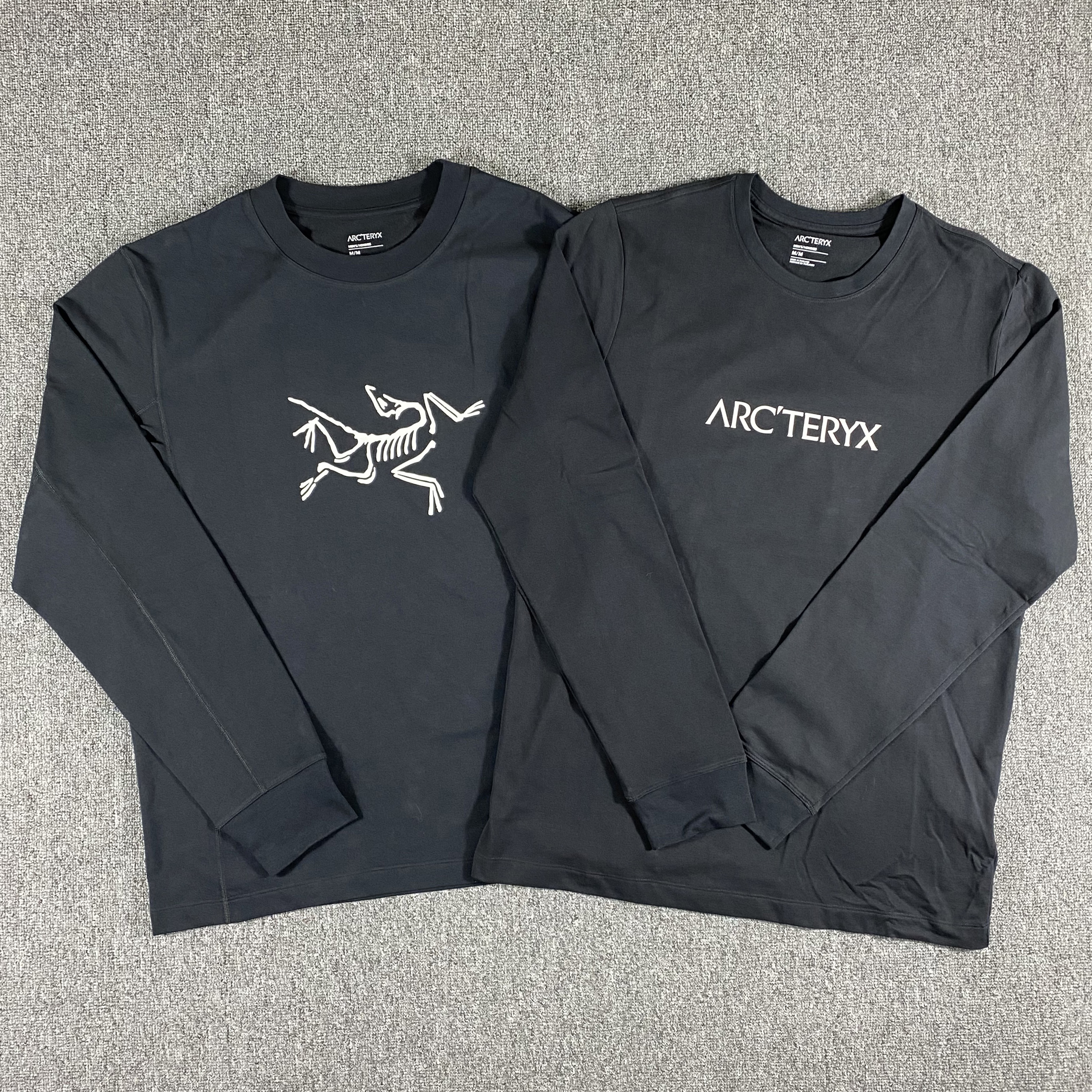 Arcteryx始祖鸟ARCHAEOPTERYX印花 LOGO圆领套头T恤长袖卫衣男款