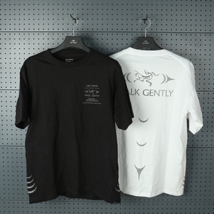 正品现货Arcteryx始祖鸟Walk Gently联名天使之眼纯棉速干短袖T恤