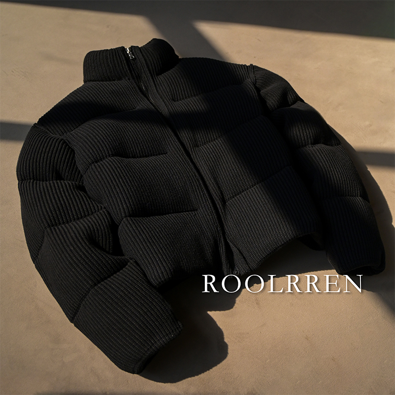 针织白鹅绒羽绒服面包服