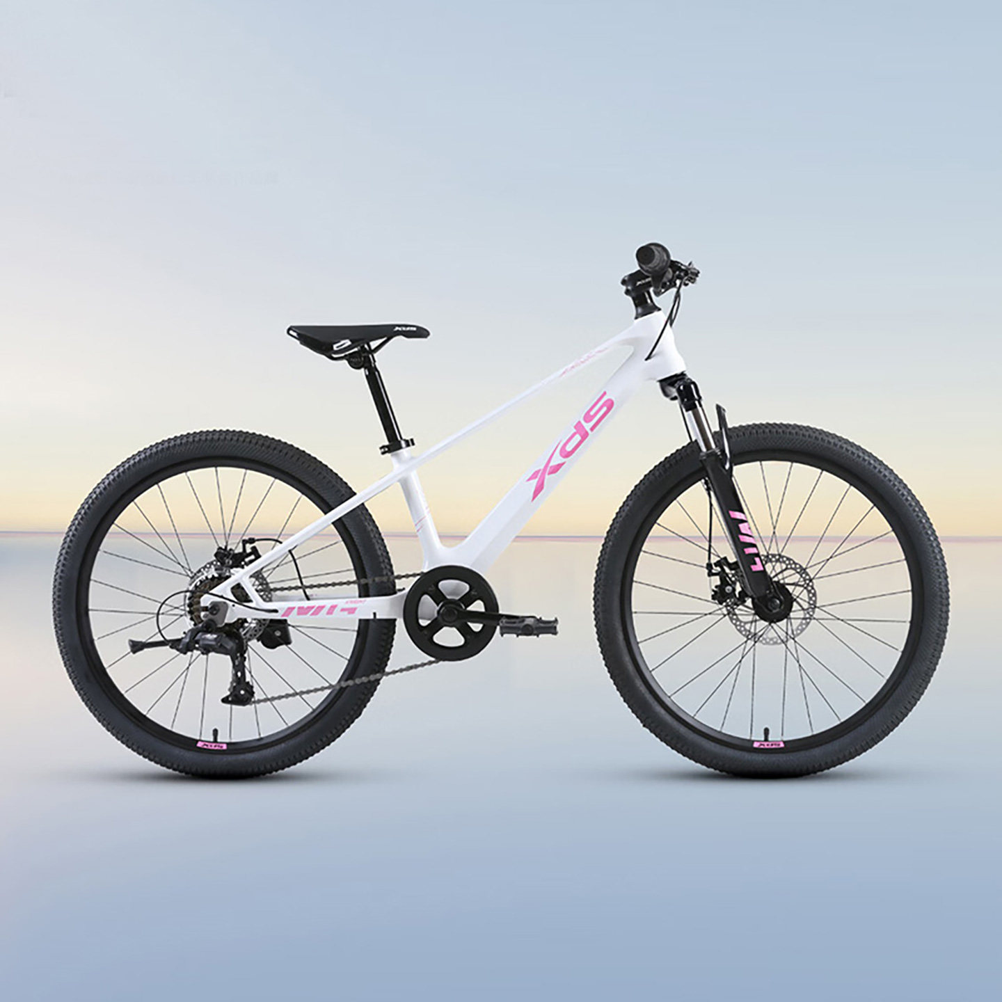 喜德盛山地自行车镁骑士7速变速碟刹镁合金童车男孩女孩学生单车