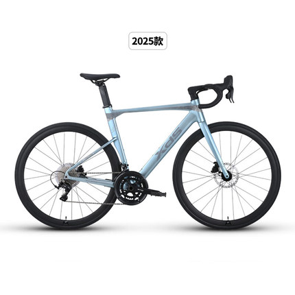喜德盛公路自行车2025款AD300油碟X6铝架2x10速中空一体牙盘桶轴