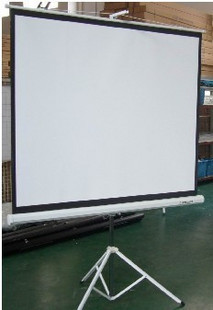 中国红Redled叶84/100寸支架幕布/移动投影机幕布/户外便携投影幕布4K高清幕