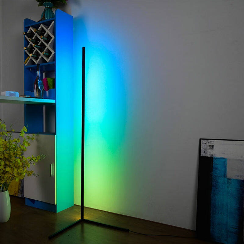 欧格尼极简线条落地灯现代简约客厅背景墙创意氛围灯卧室展厅RGB