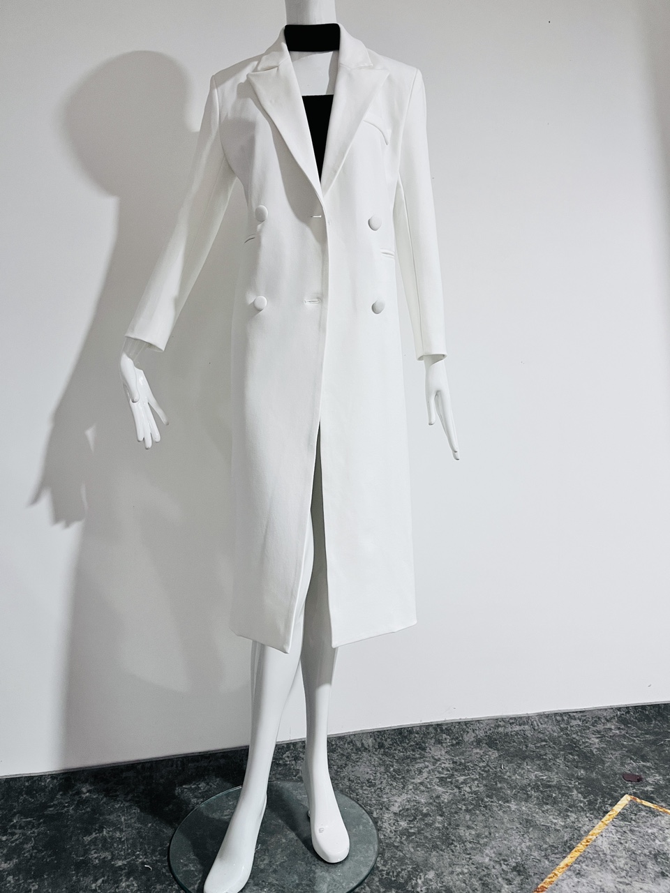 长款风衣双排扣质高级感西装风衣