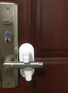 新款儿童锁Door Lever Lock门把防手锁ABS儿童防开门家用保护锁