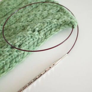 潮钩牌环形方针防脱线 80cm环形针不锈钢尼龙绳手工编制工具diy