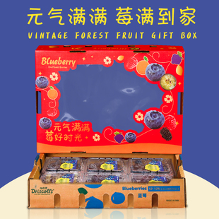单独蓝莓原箱盖子怡开窗上盖颗莓12盒装蓝莓/树莓包装盒的盖子