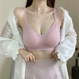 Японский бюстгальтер без косточек, майка, тонкий бюстгальтер пуш-ап, бюстгальтер-топ для школьников