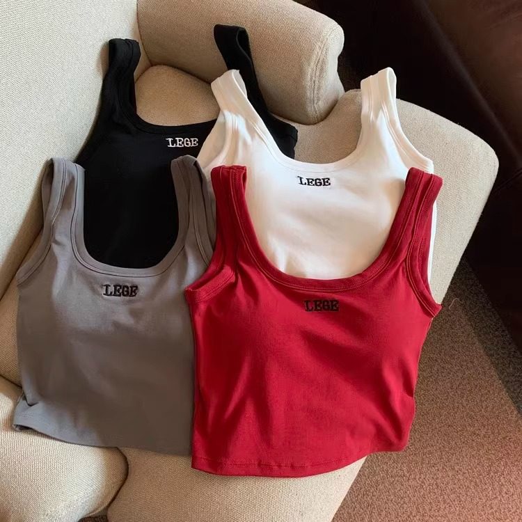 美式复古字母印花红色吊带背心女夏季辣妹风外穿美背修身短款上衣,女装/女士精品,背心吊带,淘宝优惠券,粉丝福利购,淘宝优惠卷