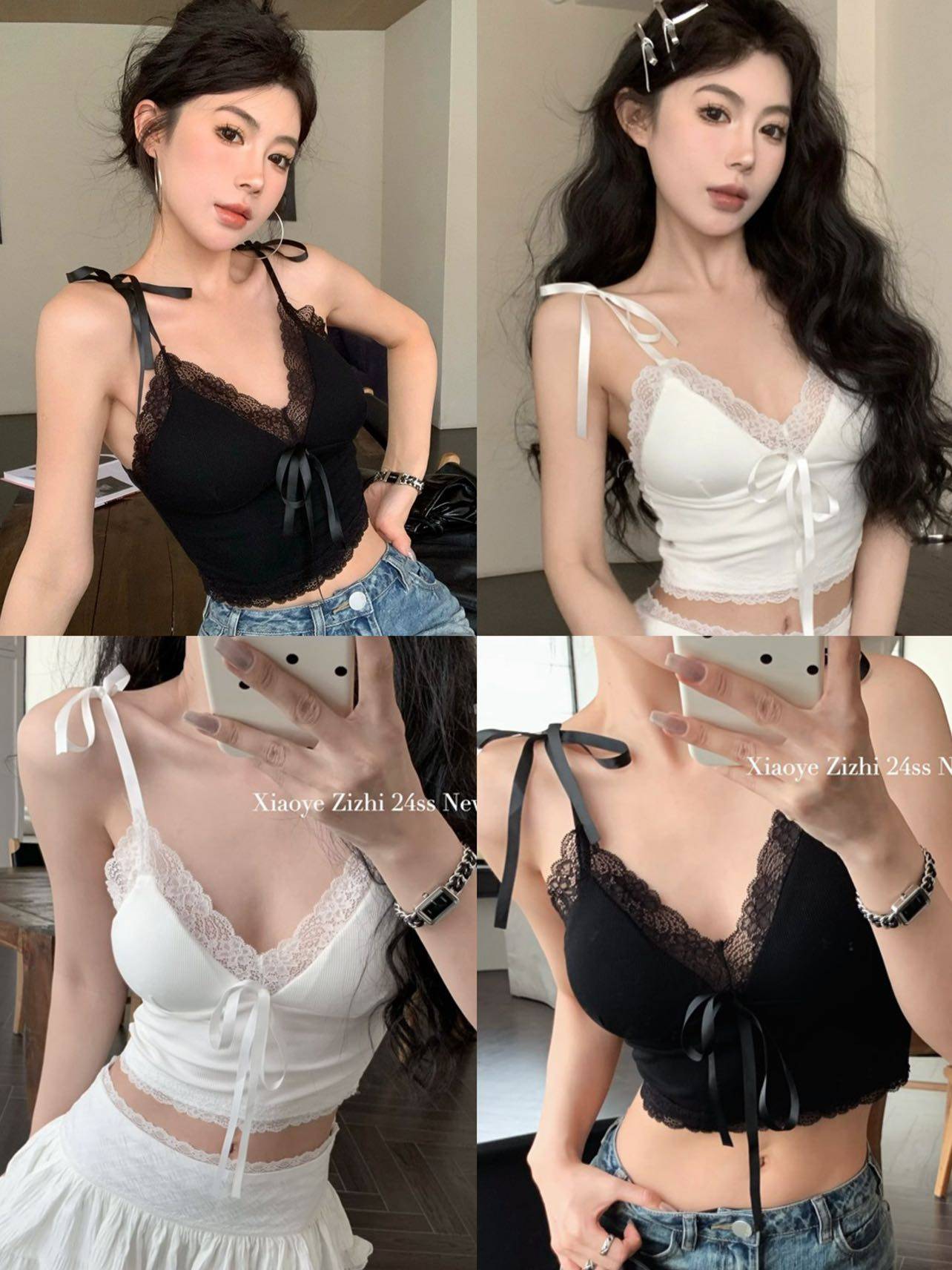 短款辣妹外穿纯欲风吊带背心女带胸垫一体式2024夏日外穿美背上衣,女装/女士精品,背心吊带,淘宝优惠券,粉丝福利购,淘宝优惠卷