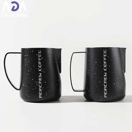 ADACREW 星轨系列 咖啡拉花缸 组合图 压纹 星空黑 750ml 现货