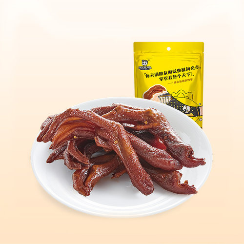 周黑鸭真空小包卤鸭掌108g零食