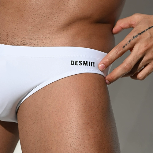 Мужские цветные летние легкие и тонкие штаны, быстросохнущий сексуальный купальник для плавания, с акцентом на бедрах