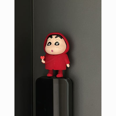 生日礼物蜡笔小新新款雨衣植绒小新桌面摆件家居饰品手办动漫卡通