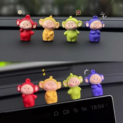 2025网红新款治愈系天线宝宝车载摆件装饰品电脑桌工位女士摆件