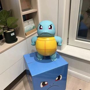 车载站姿傲娇杰尼龟创意汽车装饰车顶杰尼龟车尾公仔车外挂件