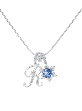 情书冰透·字母定制银色ins美高辣妹风格 生日礼物