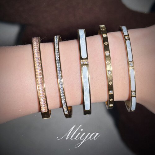 lunar Bracelet ~月光白钛钢手镯美式辣妹风