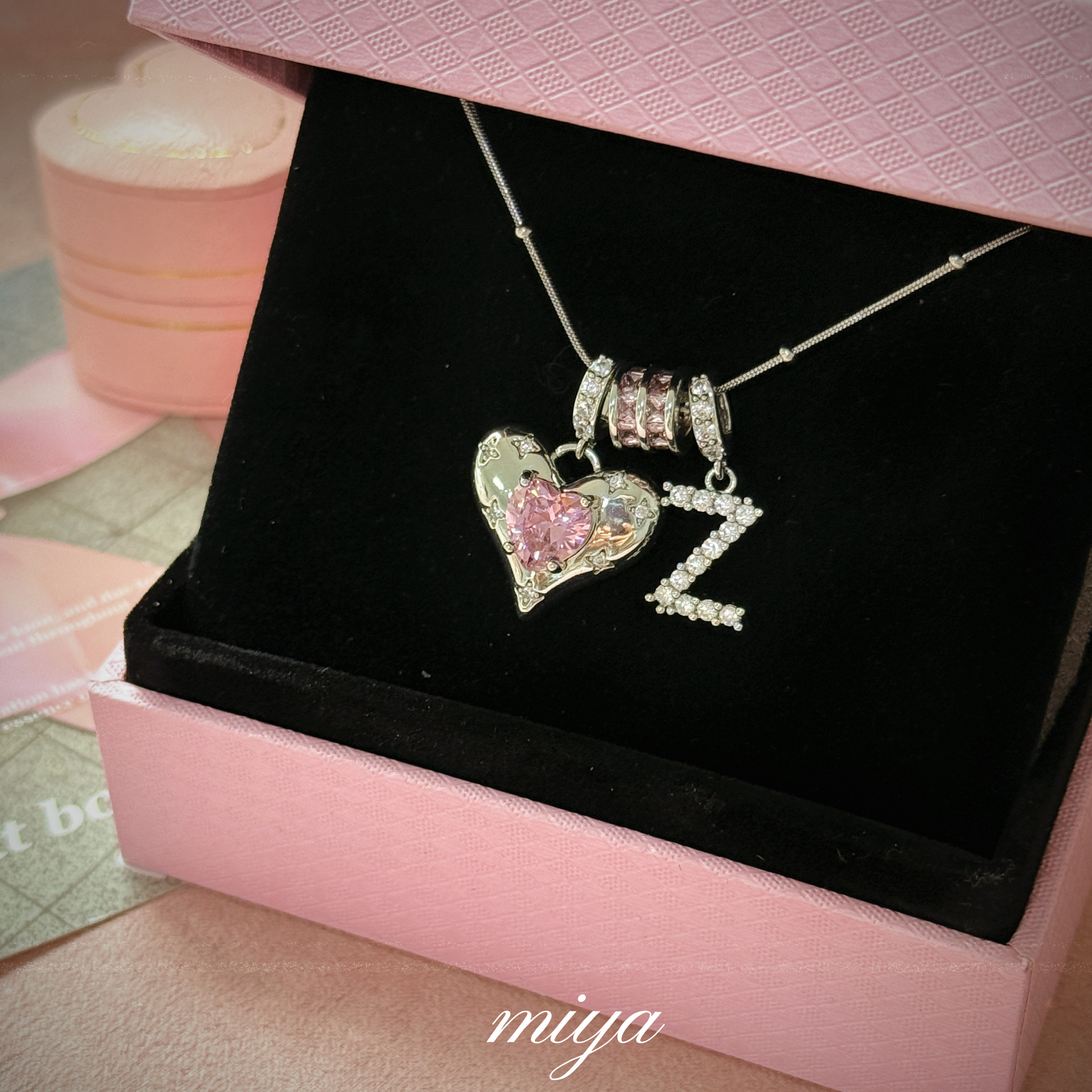 Sweet letter&middot;爱心DIY字母定制项链高保色定制闺蜜礼物