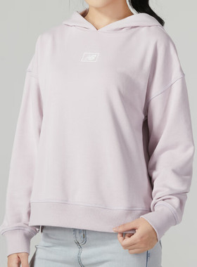 New Balance NB女卫衣春季新款运动休闲简约连帽套头衫WT33512DMY