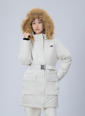 NEW BALANCE NB女装2024新款休闲连帽保暖运动羽绒服AWJ34318CIC
