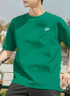 Nike耐克正品紫色耐磨短袖男新款透气运动T恤宽松休闲半袖AR4999