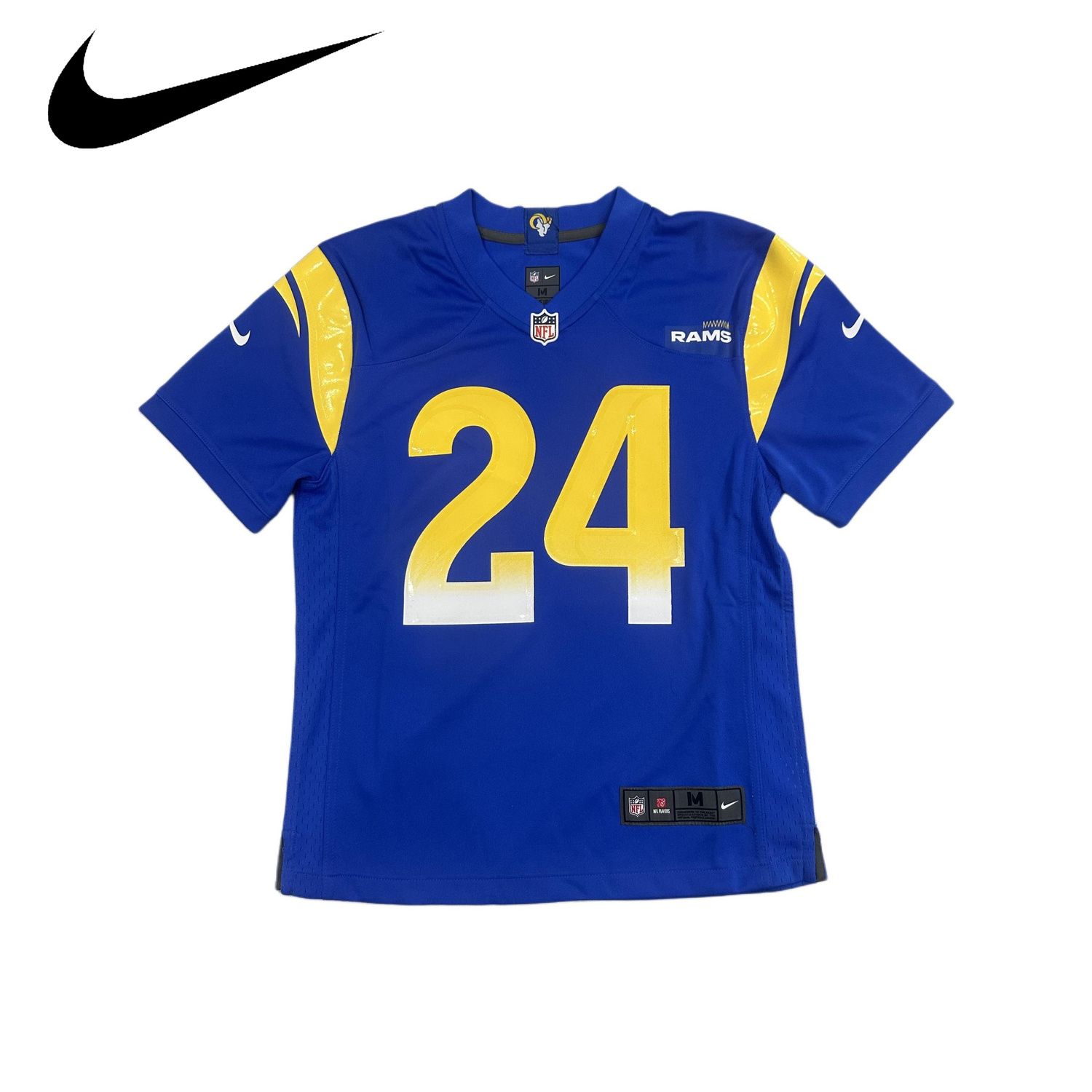 Nike耐克大童款 24号球衣美式橄榄球服运动休闲健身短袖T恤【上】图片
