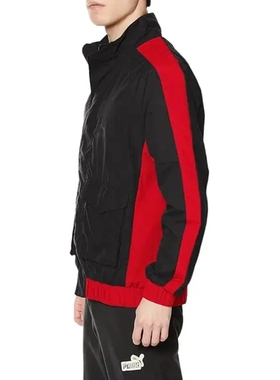 Puma彪马男装外套运动休闲复古拼接撞色舒适立领夹克风衣男620223