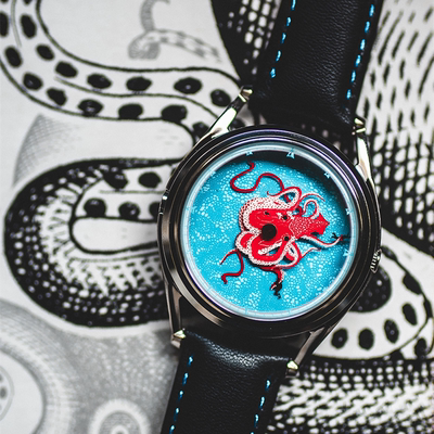 官网代购MrJones Watches海底两万里尼莫船长巨型章鱼创意男女表