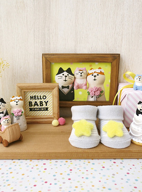 日式风婴儿车亲子摇篮结婚礼物