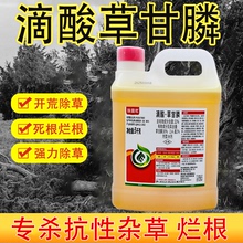 滴酸草甘膦杂草除草剂除草神剂正品甘草磷一扫光草甘磷除草烂根剂